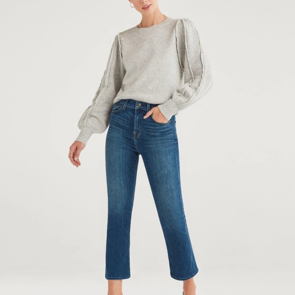 NWT 7 for all Mankind High waist slim kick denim jeans